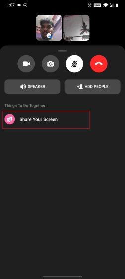 How to Share Screen While Video Calling on Facebook Messenger